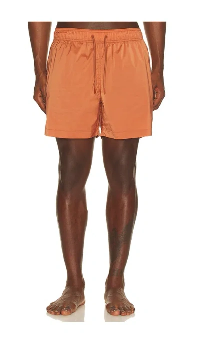 Frescobol Carioca Salvador Elasticated Swim Short In Black