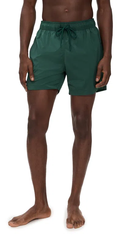 Frescobol Carioca Salvador Elasticated Swim Shorts 5 Evergreen In Green