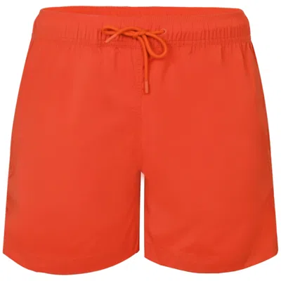 Frescobol Carioca Salvador Elasticated Swimshorts Burnt Orange In Red