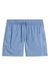 Frescobol Carioca Salvador Swim Trunks In Denim Blue 591
