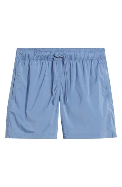 Frescobol Carioca Salvador Swim Trunks In Denim Blue 591