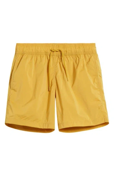 Frescobol Carioca Salvador Swim Trunks In Harvest Gold