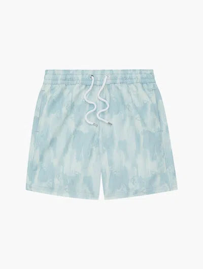 Frescobol Carioca Seascape Board Swim Shorts In Seafoam