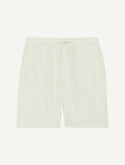 Frescobol Carioca Sergio Linen-cotton Shorts In White