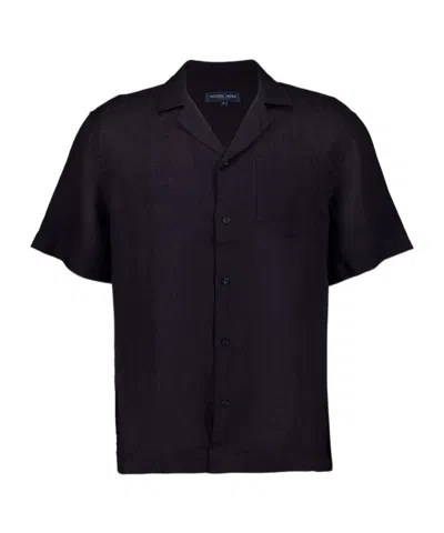Frescobol Carioca Short-sleeved Shirt In Black