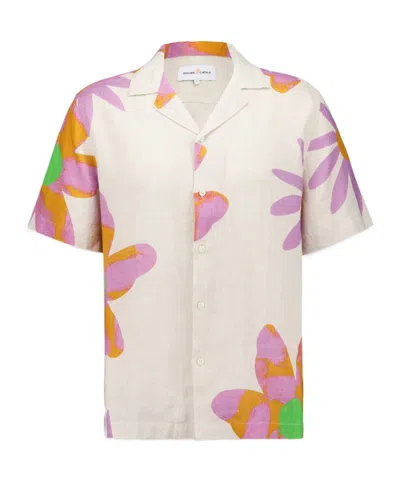 Frescobol Carioca Short-sleeved Shirt In White