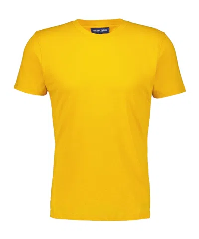 Frescobol Carioca Short-sleeved T-shirt In Yellow