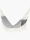 Frescobol Carioca Simao Jacquard Hammock In Navy