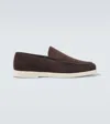 Frescobol Carioca Slip-ons Miguel Aus Veloursleder In Braun