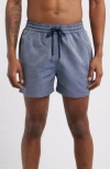 Frescobol Carioca Sport Copa Check Pattern Swim Trunks In Purple