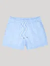 Frescobol Carioca Sport Swim Shorts Copacabana Sombra Print In Chambray Blue