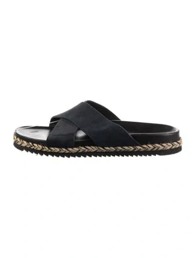 Pre-owned Frescobol Carioca Suede Sandals In Blue