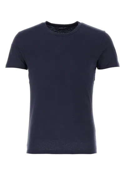 Frescobol Carioca Dinis Cotton-linen T-shirt In Blue