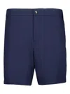 Frescobol Carioca Micro Jacquard Rio Tailored Swim Shorts In Blue