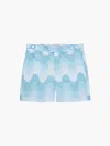 Frescobol Carioca Tailored Swim Shorts Copacabana Grade Print In Cool Blue