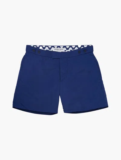 Frescobol Carioca Tailored Swim Shorts In Navy-blue
