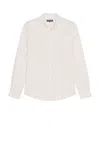 Frescobol Carioca Telles Linen Shirt In Ecru