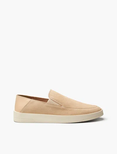 Frescobol Carioca Telo Suede Loafers In Sand