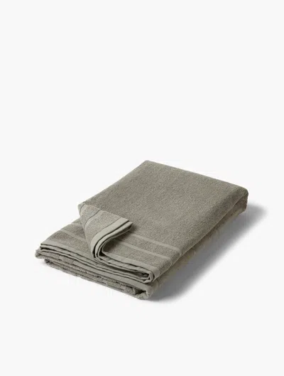 Frescobol Carioca Terry Cotton Beach Towel In Slate Grey