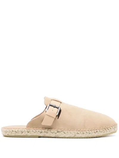 Frescobol Carioca Valente Suede Clogs In 中性色