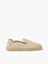 Frescobol Carioca Veluso Suede Espadrilles In Marble Stone & Grey