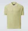 Frescobol Carioca Vidal Cotton-blend Polo Sweater In Green