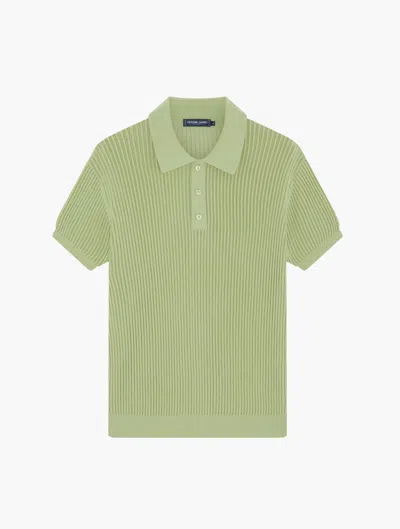 Frescobol Carioca Vidal Knit Polo In Pistachio