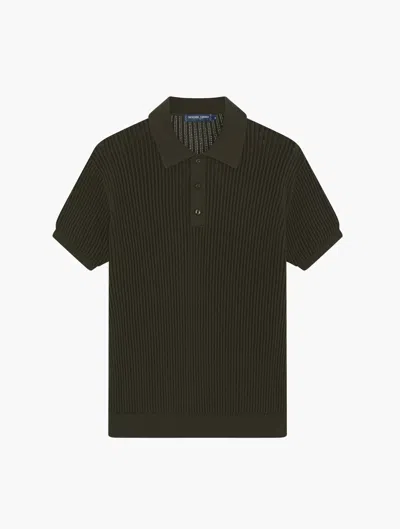 Frescobol Carioca Vidal Knit Polo In Seawood