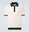 Frescobol Carioca Vidal Pointelle Cotton Polo Shirt In White