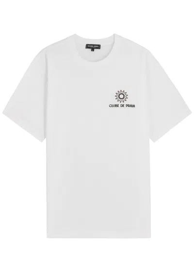 Frescobol Carioca Dinis Embroidered Cotton T-shirt