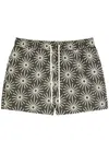 Frescobol Carioca Rio Printed Shell Swim Shorts In Green
