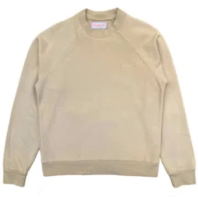 Fresh Billie Cotton Sweatshirt In Sand In Neutrals