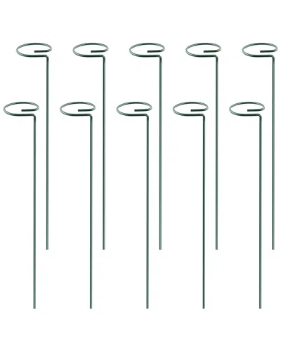 Fresh Fab Finds 10 Packs 16in Plant Support Stakes In Black