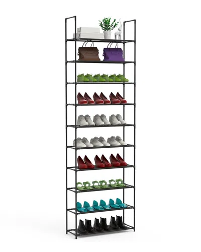 Fresh Fab Finds 10 Tier Shoe Rack In Black