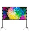 Fresh Fab Finds 100in Projector Screen With Stand Theat In Multi
