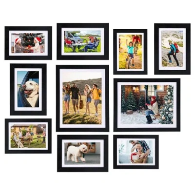 Fresh Fab Finds 10pcs Picture Frames Set Wall Desktop Display Photo Frame 4pcs 5x7in Collage Frames 4pcs 6x8in Frame