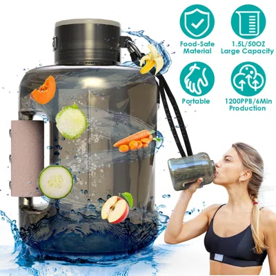 FRESH FAB FINDS 1.5L PORTABLE HYDROGEN WATER BOTTLE QUICK ELECTROLYSIS
