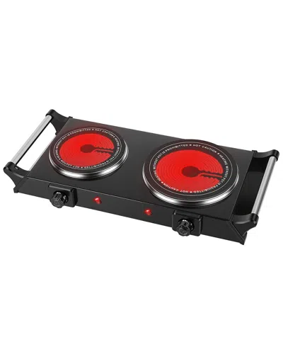 Fresh Fab Finds 1800w Electric Double Burner Hot Plate In Black