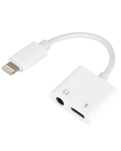 Fresh Fab Finds 2-in-1 3.5mm Headphone Adapter Charger In White