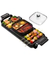 Fresh Fab Finds 2-in-1 Electric Hot Pot & Grill In Black