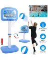 Fresh Fab Finds 2-in-1 Poolside Basketball Game Set In Blue