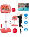 Fresh Fab Finds 2-in-1 Poolside Basketball Game Set In Red
