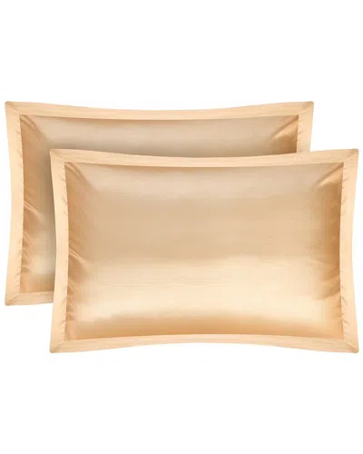 Fresh Fab Finds 2 Pack Soft Silky Hypoallergenic Satin Pillow Cases In White