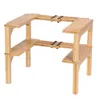 Fresh Fab Finds 2-tier Bamboo Spice Rack Expandable Spice Organizer