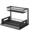 Fresh Fab Finds 2 Tier Black Under Sink Organizers In Black