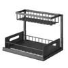 Fresh Fab Finds 2 Tier Black Under Sink Organizers In Black