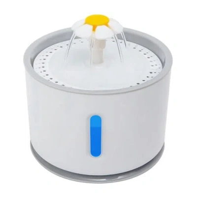 Fresh Fab Finds 2.4l Automatic Dog Cat Water Fountain Electric Led Pet Flower Water Dispenser Ultra Silent Health Ca