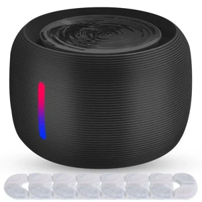 Fresh Fab Finds 2.5l 84.54oz Pet Water Fountain Smart Pet Drinking Fountain With Led Light 7 Pack Replaceable Filter