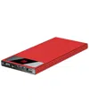 FRESH FAB FINDS FRESH FAB FINDS 20K MAH RED POWER BANK WITH FLASHLIGHT