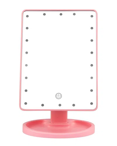 Fresh Fab Finds 22 Led Lights Rechargeable Cosmetic Mirror In Pink